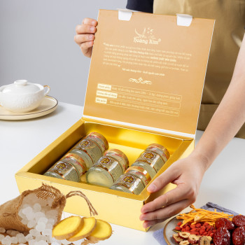 TỔ YẾN CHƯNG ĐƯỜNG PHÈN (Hộp quà tặng 05 hũ) TỔ YẾN CHƯNG ĐƯỜNG PHÈN (Hộp quà tặng 05 hũ)